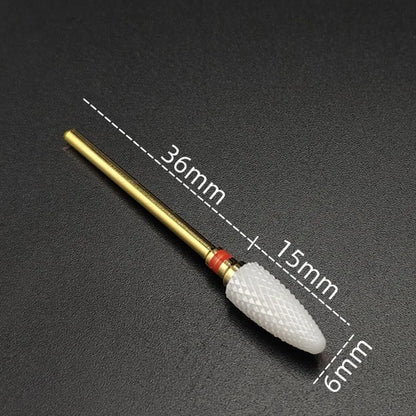 Ceramic Carbide Nail Drill Bit Rotate Burr Milling Nail Cutter Bits