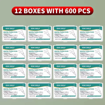 1/3/6/20 Box Portable Disposable Dental Floss Plastic Toothpick