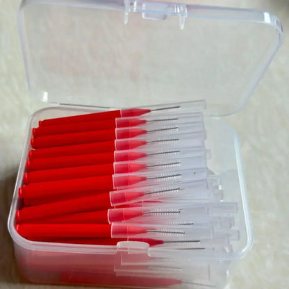 80Pcs/Box I-type Interdental Brush 0.6-1.5Mm Cleaning Between Teeth