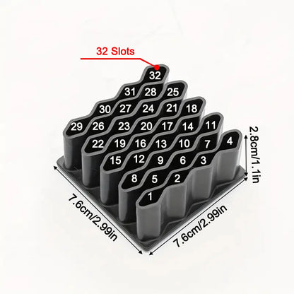 32 Slots Ointments Stand Multi-Compartment Medicine Storage Holder For