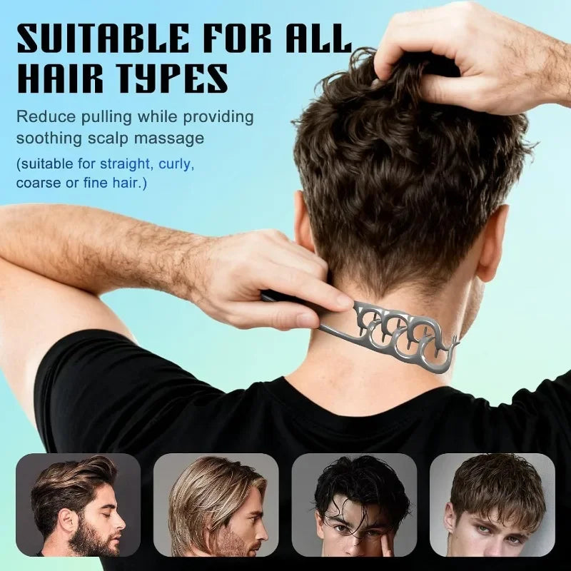 Volumizing Detangling Hair Comb for Men Wide Tooth Styling Tool for