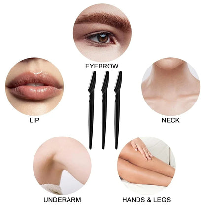 40Pcs Eyebrow Trimmer Makeup Beauty Tools Safe Eye Brow Razor Body