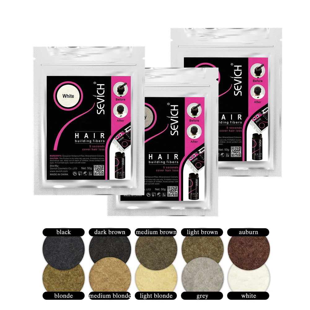 SEVICH Hair Fiber 100g Keratin Hair Fiber Thickening powder Hair