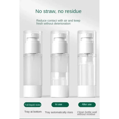 15ml 30ml 50ml 80ml 100ml Clear Airless Cosmetic Cream Pump Bottle