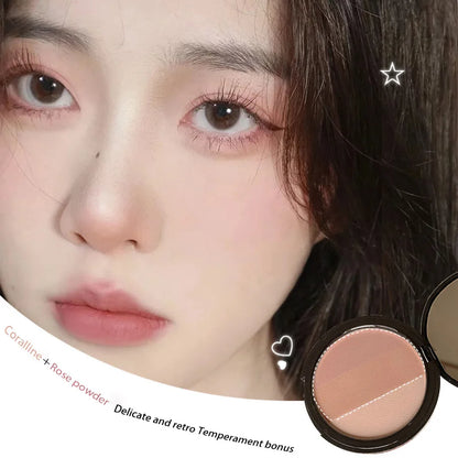 Three-color Blush Palette Delicate Long-lasting Waterproof Non-fading