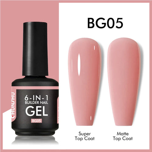 CHUNSHU 6 IN 1 Extension UV Gel Polish In A bottle Builder Nail Gel