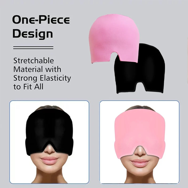 Gel Ice Headache Migraine Relief Hat Cold Compress Therapy Cap Ice