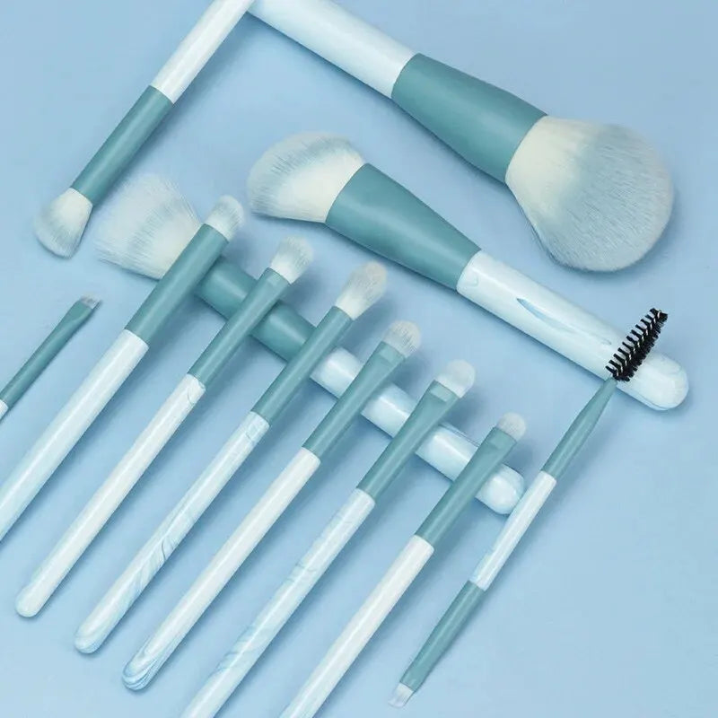 12PCS Makeup Brush Set Ultra Soft Powder Makeup Tools Beginner Point