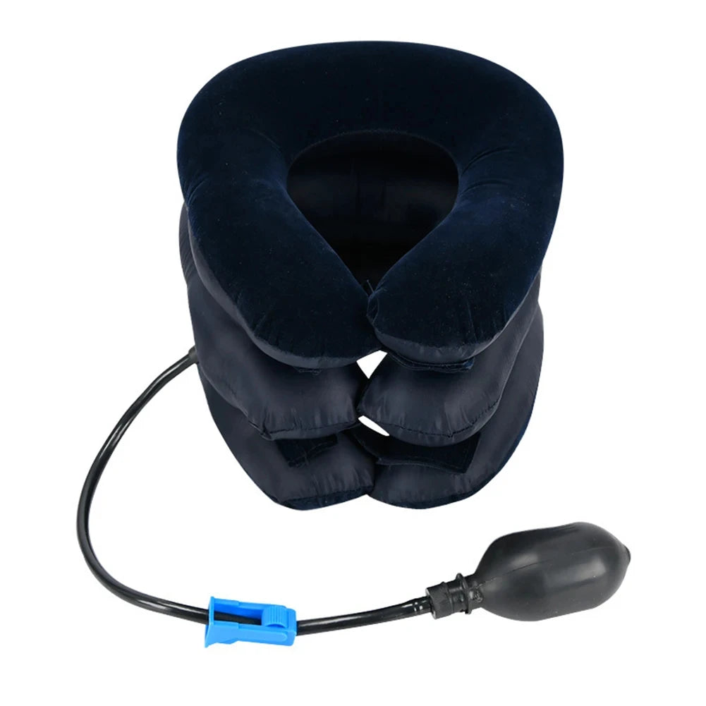 Inflatable Neck Stretcher Support Air Cervical Traction 3 Tubes Neck