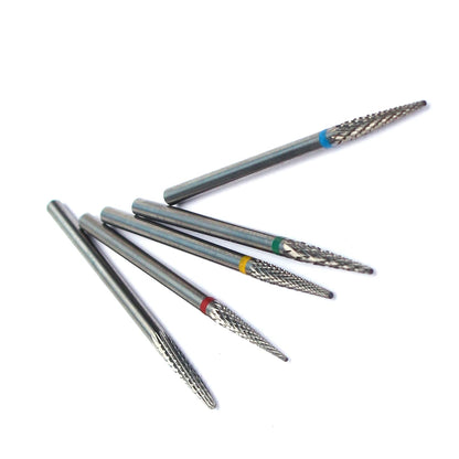 1pc Carbide Tungsten Nail Drill Bit Rotate Burr Milling Nail Cutter