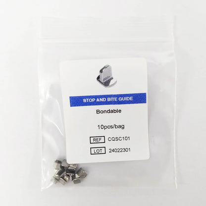 10pcs/Pack Dental Orthodontic Lingual Button Bottom Bondable Metal