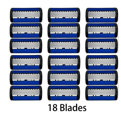 6-layer razor blade, men's stainless steel blade, classic water washed