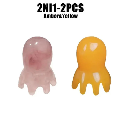 Cute Octopus Scalp Massage Comb (Resin)｜Korean Hair Care, Stress