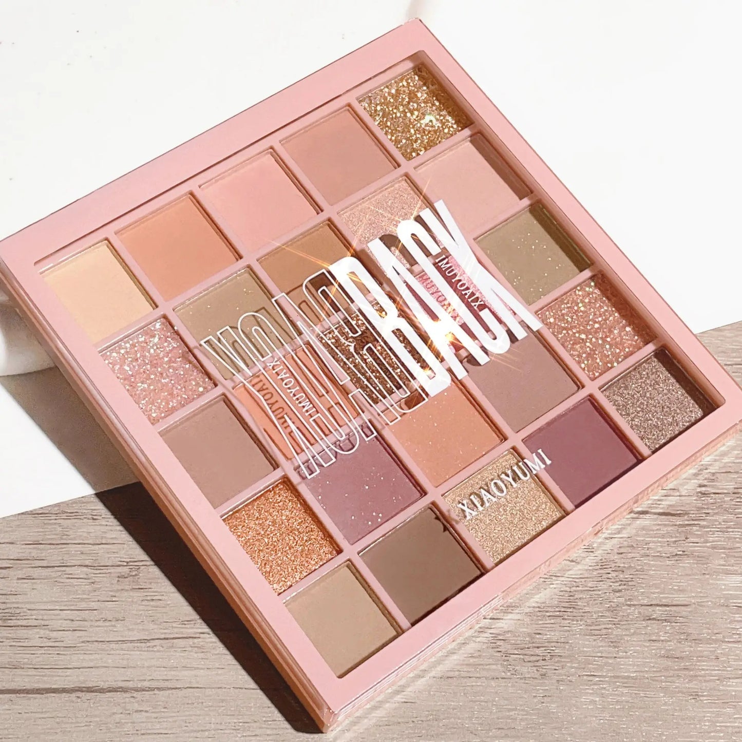 25 Colors Eyeshadow Palette High Gloss Cement Grey Rose Brown Color