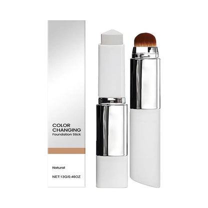 2-in-1 Color-Changing Foundation Stick Liquid Lightweight Moisturizing