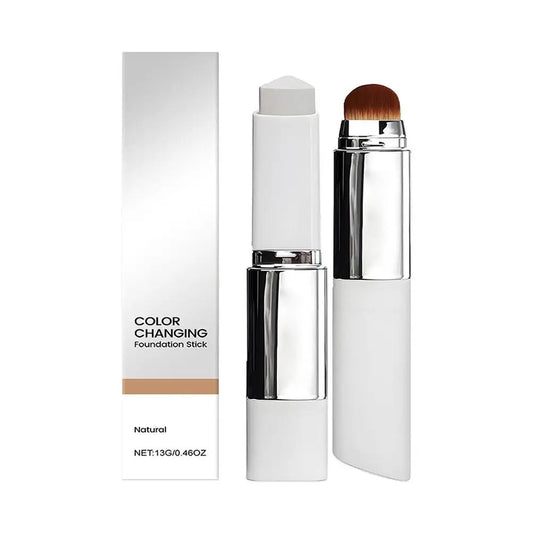 2-in-1 Color-Changing Foundation Stick Liquid Lightweight Moisturizing