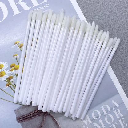 500pcs Lip Brush Disposable Lipstick Brush Eyelash Microbrush Mascara