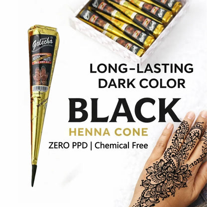 1/3/12pcs henna, brown, black, red, henna, temporary henna