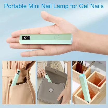 YIKOOLIN Handheld UV LED Light for Nails USB Mini Nail Dryer Nail
