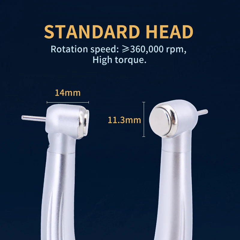 LED Dental Handpiece High Speed Push Button 3 Water Spray Light