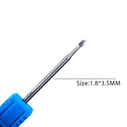1pc Carbide Tungsten Nail Drill Bit Rotate Burr Milling Nail Cutter