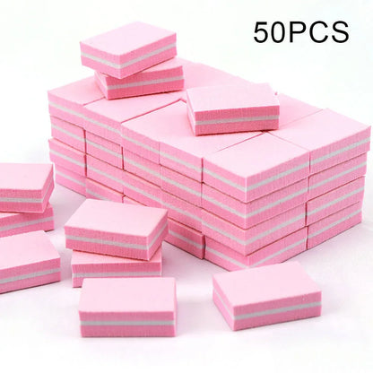 Nail Art Buffer Polish 50-10Pcs Mini Buffing Sanding Files Block