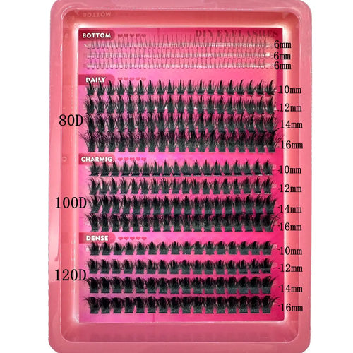 15Rows Lash Clusters Spikes Eyelash Extensions Spiky Lashes Extension