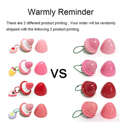 4-Color Random Sending Strawberry Lip Gloss Lipstick Moisturizing