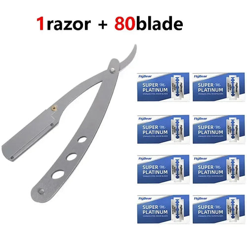 Shaver  Barber Edge Stainless Steel Razor Men Professional Manual