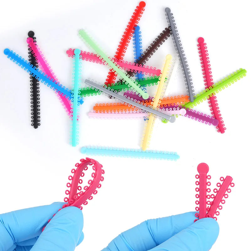 1000PCS Dental Ligature Ties  Elastic Ring Rubber Tie O Ring For Teeth