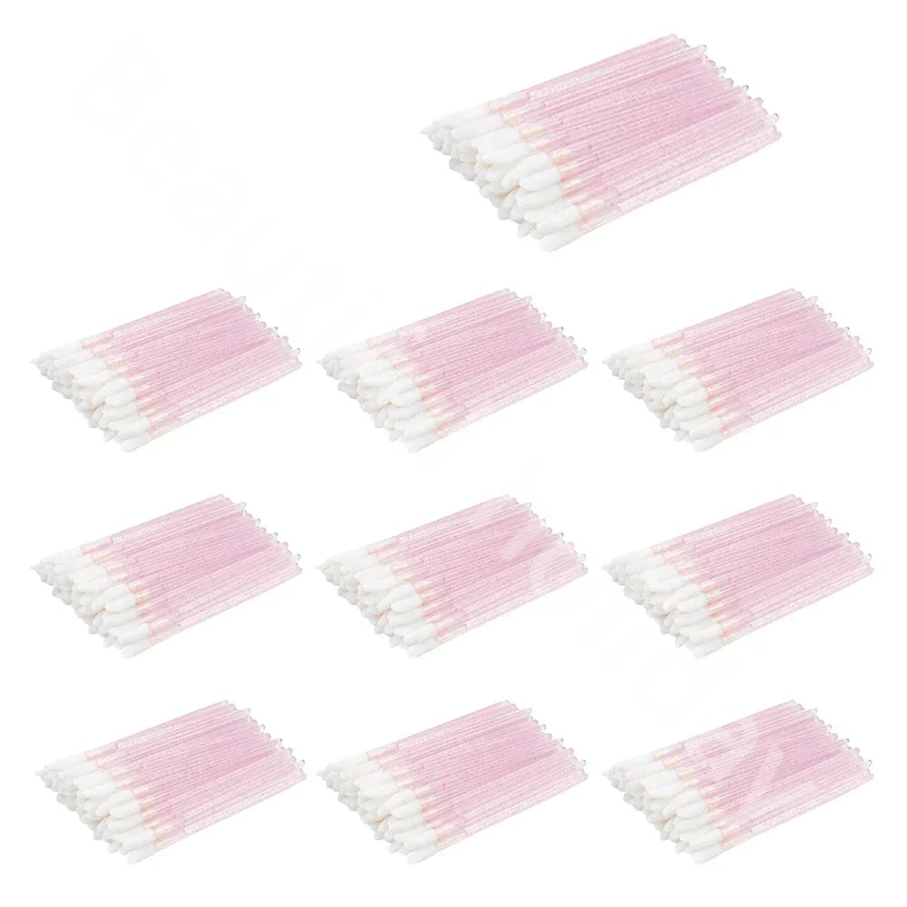 200/300/500Pcs Disposable Lip Lint Free Applicators Lipstick Testers