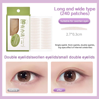 240 PCS Double Eyelid Stickers Natural Invisible And Long-lasting
