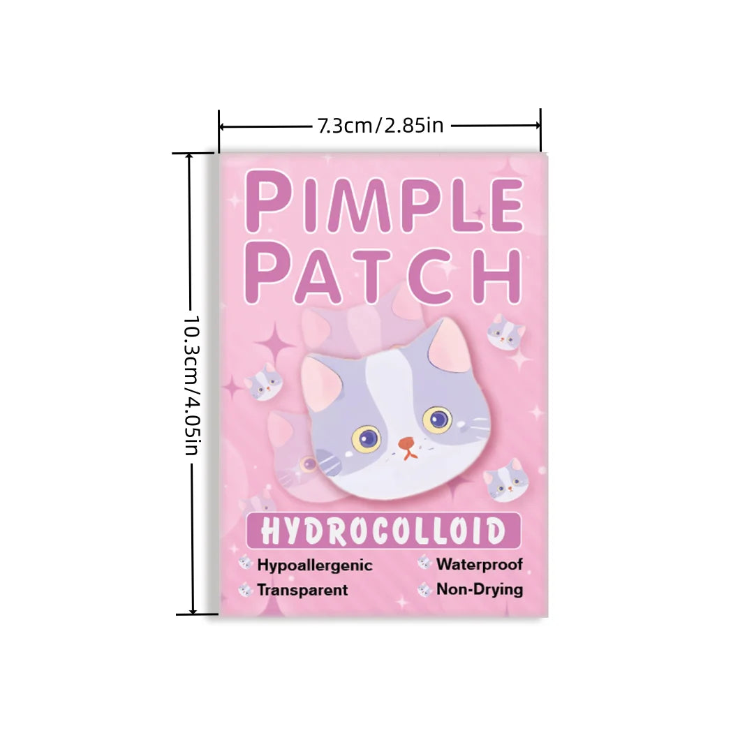 600pieces of cartoon cat acne patches, facial acne patches, concealer