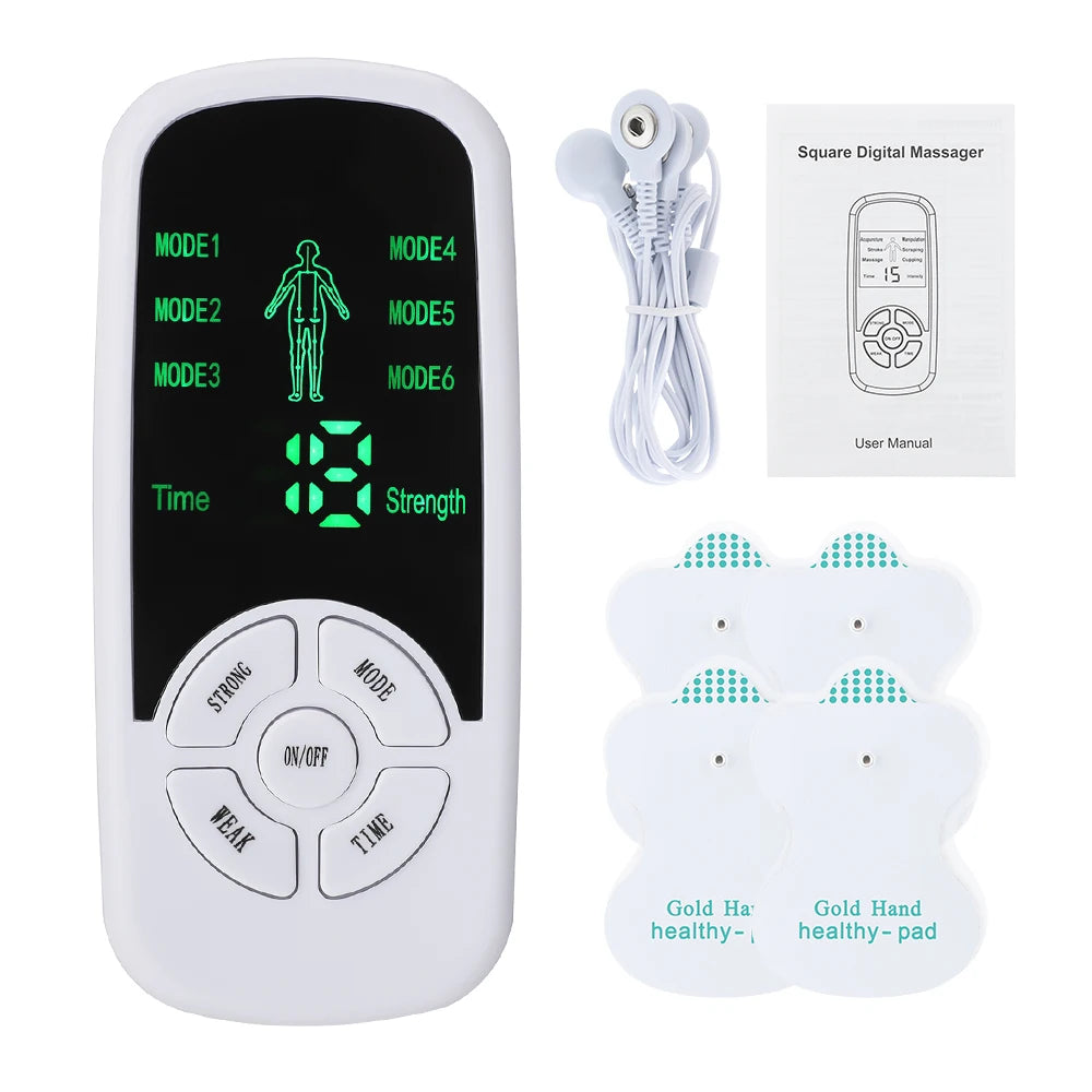 EMS Pulse Electric Muscle Stimulator Back Neck Body Massager Tens