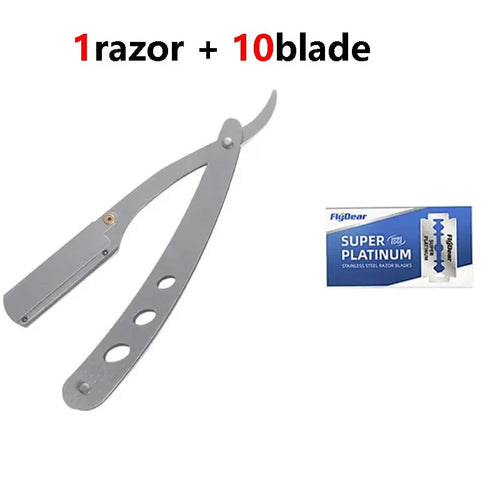 Shaver  Barber Edge Stainless Steel Razor Men Professional Manual