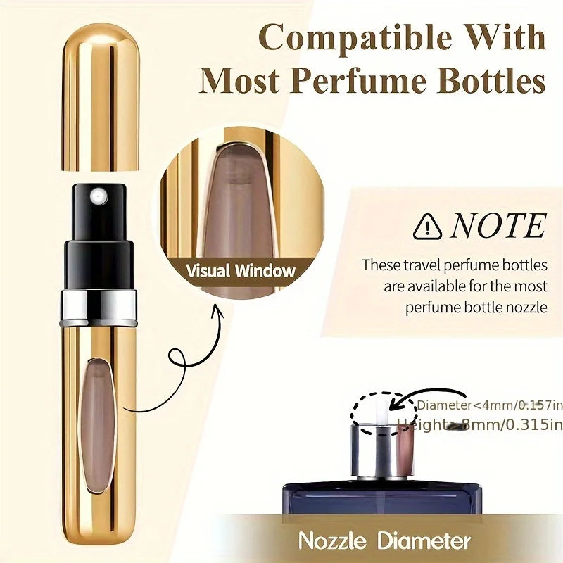 Mini Refillable Perfume Atomizer Aluminum, Travel Perfume Atomizer