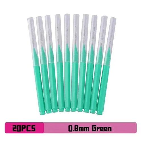 Interdental Brush Box Interdental Brush 20 Pieces Clean Tooth Gap