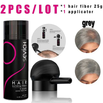 SEVICH Hair Building Fiber Set Cover Sparse Hair Or Bald Spots Hair