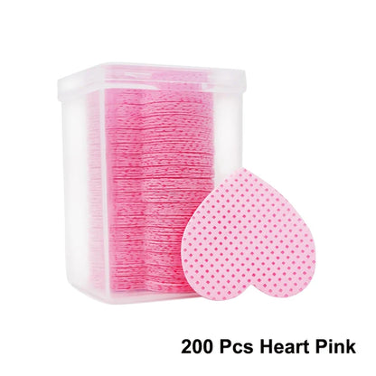 LINMANDA 200Pcs Lint Free Nail Cleaning Wipes Nail Cleaning Pads Gel