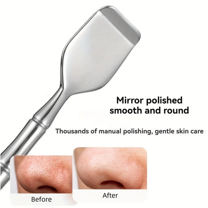 1Pcs Double-Ended Blackhead Remover: Facial Pore Cleanser, Exfoliator,