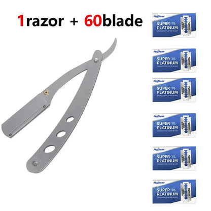Shaver  Barber Edge Stainless Steel Razor Men Professional Manual
