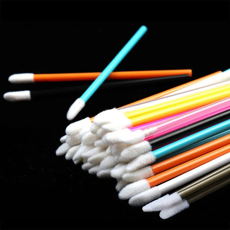 50 Pcs Disposable Lip Brush Makeup Tools Hollow Lip Wands Nylon Lip