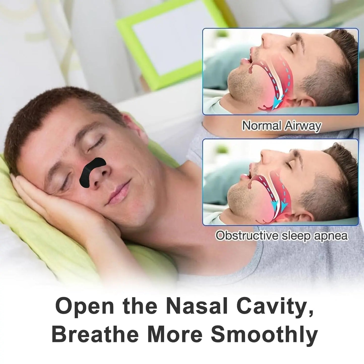 30/60/90/150 Pieces,Anti Snoring Nose Strips for Breathing Correction