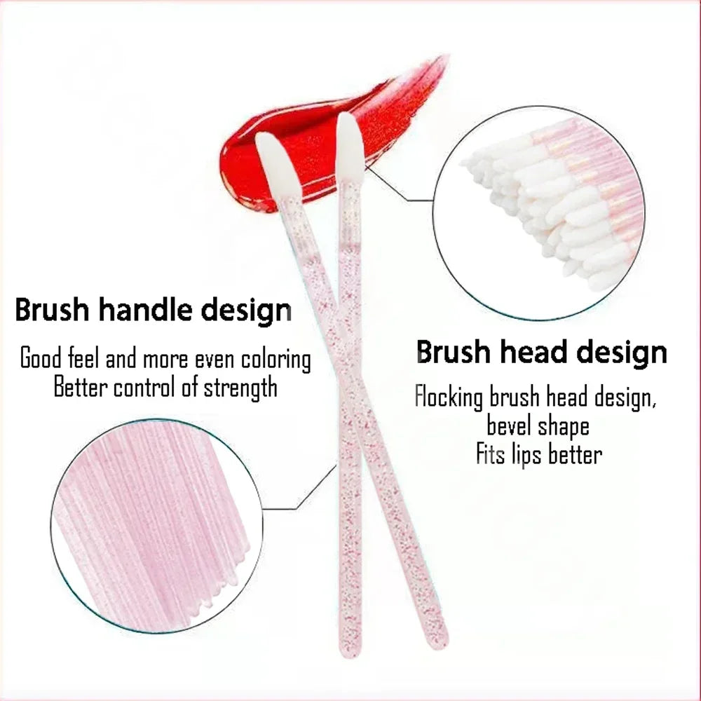 200/300/500Pcs Disposable Lip Lint Free Applicators Lipstick Testers
