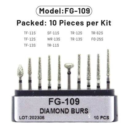 AG 1 Box Dental Diamond Burs Drill for High Speed Handpiece Dentist