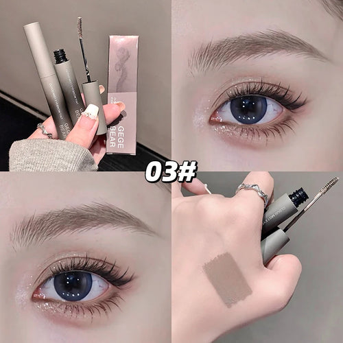 3D Eyebrow Dye Cream Long Lasting Pink Brown Color Eyebrow Mascara