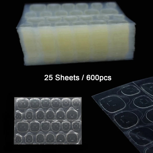 Double Side Nail Jelly Glue Transparent False Nail Art Adhesive Tape