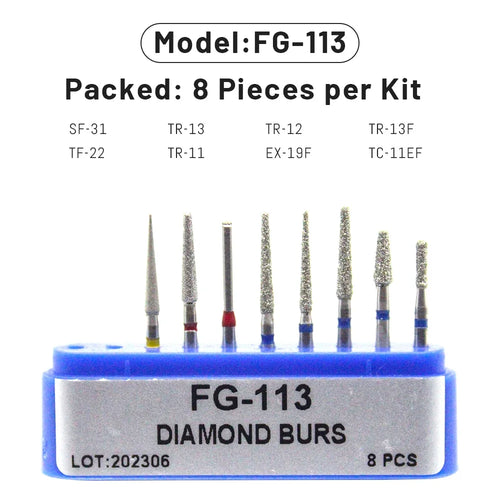 AG 1 Box Dental Diamond Burs Drill for High Speed Handpiece Dentist