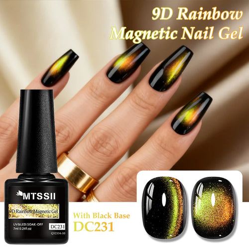 9D Rainbow Cat Magnetic Gel Nail Polish Chameleon Galaxy Effect