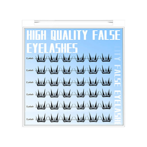 7-13mm Press on Lash Clusters Comic Eyelash Clusters No Glue Natural
